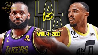 Los Angeles Lakers vs Utah Jazz | Full Game Highlights | April 4, 2023 | FreeDawkins