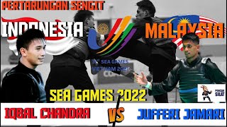 PERTARUNGAN SENGIT BABAK PENYISIHAN|IQBAL (INDONESIA)VS JUFFERI(MALAYSIA)PENCAK SILAT|SEA GAMES 2022