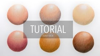 How to color, blend different skin tones with colored pencils | blending techniques