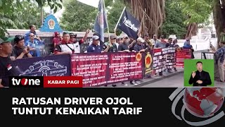 Unjuk Rasa Driver Transportasi Online, Tuntut Kenaikan Tarif | Kabar Pagi tvOne