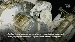 Mann, Wakata conduct spacewalk aboard ISS