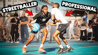 This Is What Happens When A STREETBALLER Calls Out A PRO HOOPER 1v1...