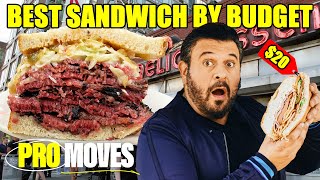 $5 vs. $35 Sandwich! Adam Richman Eats the Best Sandwiches by Budget | Pro Moves