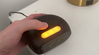 Amazon Basics Small Digital Oval Alarm Clock With LED Display Review