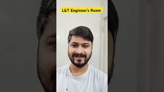 l&t construction engineer's room🏗️🤣💐❣️#lntconstruction #construction #lifestyle #shorts