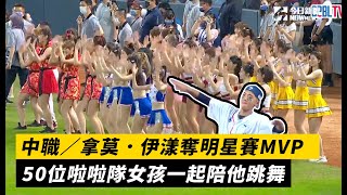 中職／拿莫．伊漾驚天一擊奪明星賽MVP　50位啦啦隊女孩一起陪他跳舞｜NOWnews