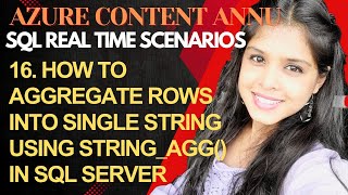 16. How to aggregate rows into a single string using STRING_AGG() in SQL Server