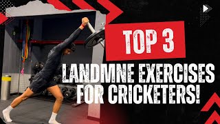 Top 3 Landmine Exercises for CRICKETERS |  @crossfittoday