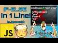 Ternary Operator | Javascript Basics | #20