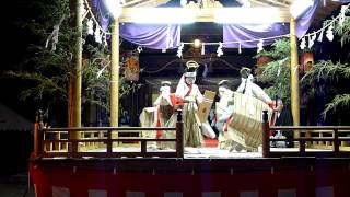 富山県婦中町熊野神社　稚児舞2012　陪臚（ばいろ）の舞