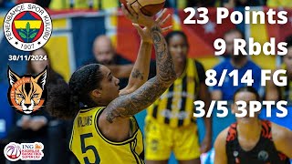 Gabby Williams 23 Points vs Çukurova Mersin - KBSL 2024/25