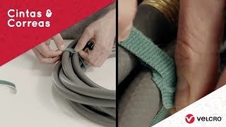 Organiza tus objetos del hogar, como mangueras, con las Correas ONE-WRAP® Marca VELCRO®