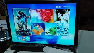 Megasonic M97-LED24B 20 Inch screen LED TV WITH TV BOX Unboxing \u0026 Review