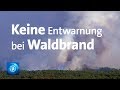 Waldbrand in Mecklenburg-Vorpommern: Feuer breitet sich aus