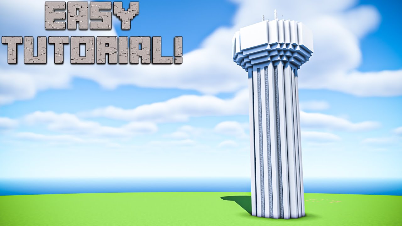Minecraft Water Tower Tutorial Youtube