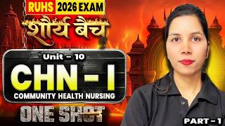 CHN-1 One Shot | Unit 10 Community Health Nursing | Shaurya Batch | RUHS 2026 Exam | Bhushan Science