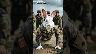 Boot Camp Bunny: 🐰💪 Military Training in Action! 🎖️🏋️ #rabbitadventures