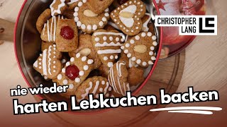 Weiche LEBKUCHEN KEKSE backen | einfaches & saftiges REZEPT selber machen | Christopher Lang