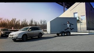 МЗСА 817735 - гигантский прицеп. Верхняя загрузка. Движение с прицепом назад. ЦЛП АРИВА