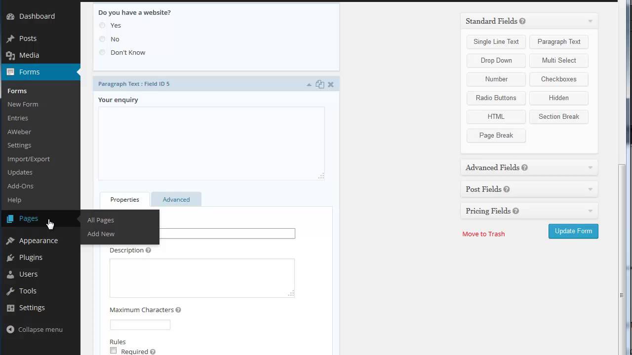 Gravity Forms Simple Demo Youtube