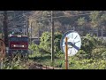 秋の峠道を行く列車たち 山陽本線 三石駅を通過する貨物列車＆特急列車