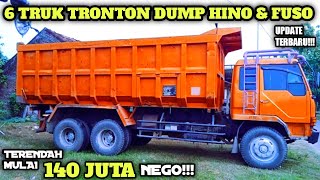 HARGA TRUK TRONTON DUMP HINO \u0026 FUSO BEKAS MURAH || MULAI 140JUTA || UPDATE 2021 || JUAL BELI TRUK