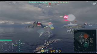 【WoWS】一般的実況94　日本Tier6巡洋艦Graf Spee（グラフシュペー） 連続幸運戦