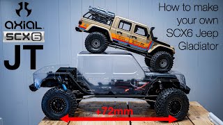 AXIAL SCX6 GLADIATOR Part 1 - Make your own LONG WHEELBASE Jeep