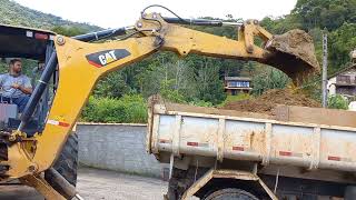 Retroescavaira CAT 416F2 abrindo caixa #caterpillar#retroescavadeira🤜🇧🇷🚜🤛