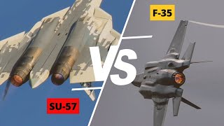 F 35 vs SU 57 sound || #shorts #fighterjet #military