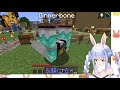 【 hololive 櫻巫女 兔田佩克拉】佩克拉用顛倒命名牌惡整巫女 雙人視點 【minecraft】【 vtube中字】