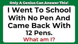 ONLY A GENIUS CAN ANSWER THESE 10 TRICKY RIDDLES | Riddles Quiz - Part 16