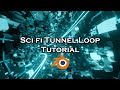 Sci Fi Neon Tunnel using Geometry Nodes - Blender Tutorial