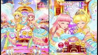 アイカツフレンズ！神城カレン\u0026友希あいねでBelieve it・とてもむずかしい(スターフェスティバルコーデ)　※新旧スターライトティアラ比較