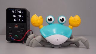 What Happens Apply HIGH VOLTAGE to Electric Toys?(Crawling Crab)