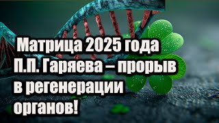 🔥 Матрица 2025 года П.П. Гаряева – прорыв в регенерации органов! 🔥