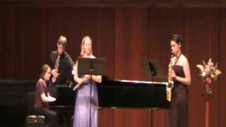 Les Treteaux; Trio for flute, alto saxophone, and piano by Pierre Max Dubois