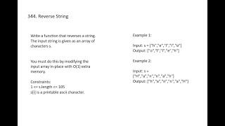 344. Reverse String || LeetCode Solutions || LeetCode Reverse String Solution Explained - Java