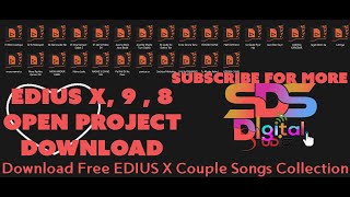 EDIUS X  Couple Songs Project Collection 2022 Download Free Shanaya Digital Studio 3D Cinematic Coup