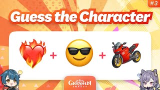 Guess the Genshin character by emoji ❤️‍🔥😎🏍️ Genshin Impact emoji quiz! (Part-3)