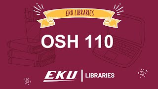 Refining Search Results - OSH 110
