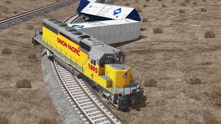 Trains vs Speed Bumps – BeamNG Drive