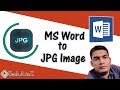 MS Word to JPG Image | Ahsan Tech Tips