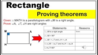 [Tagalog] Proving theorems #rectangle #grade9 #math9 #rectangle #provingtheorem #proving