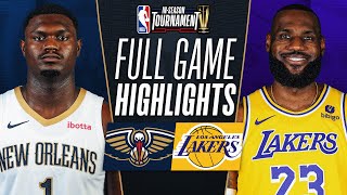 Game Recap: Lakers 133, Pelicans 89
