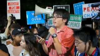 2015.09.11「戦争法案に反対する国会前抗議行動 (SEALDs)」: 正木さん【13/16】