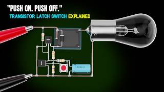 Build a Push ON Push OFF Switch with Transistors | 12V Relay Circuit