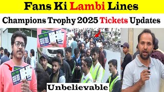 Fans ki Lambi Lines 😍 Champions Trophy Tickets Updates