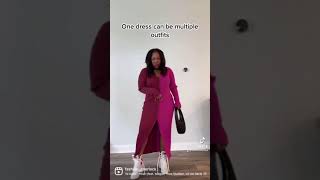 Staud Shoko Colorblock Sweater Dress | How to Wear it | Spring Lookbook | Midsize Fashion