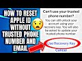 (New) How To Reset Apple ID Without Trusted Phone Number Or Email | #ios #apple